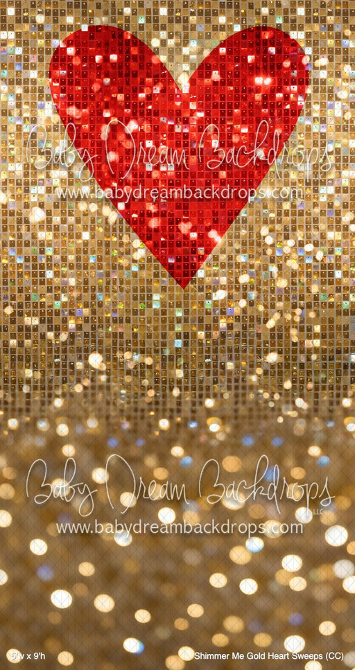 Shimmer Me Gold Heart Sweeps (CC)