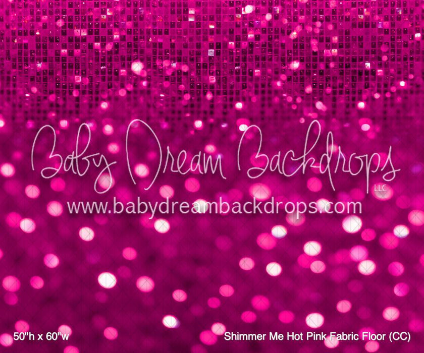 Shimmer Me Hot Pink Fabric Floor (CC)