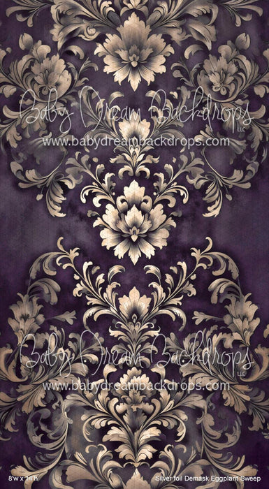 Silver foil Demask Eggplant Sweep (VR)