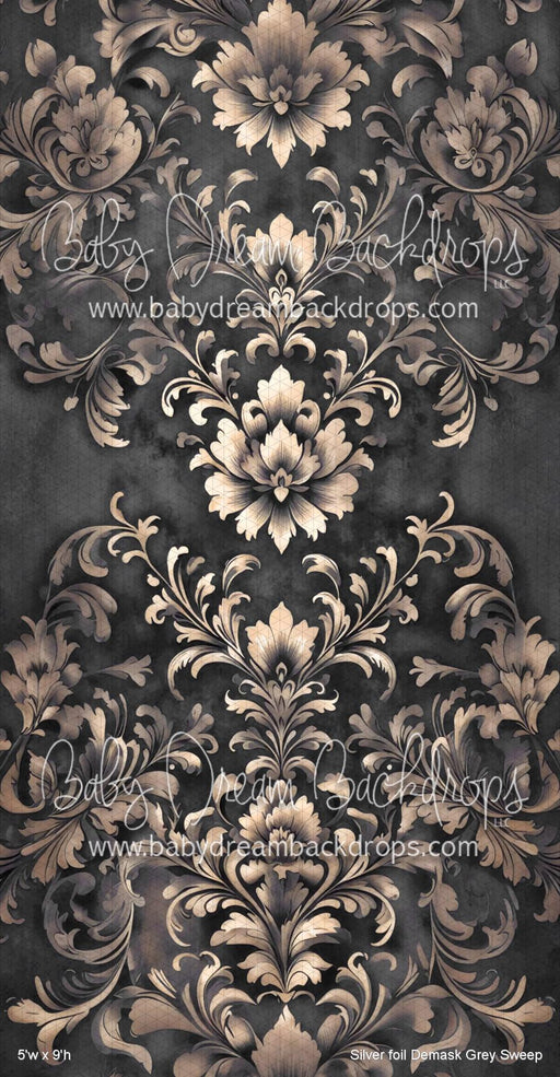 Silver foil Demask Grey Sweep (VR)