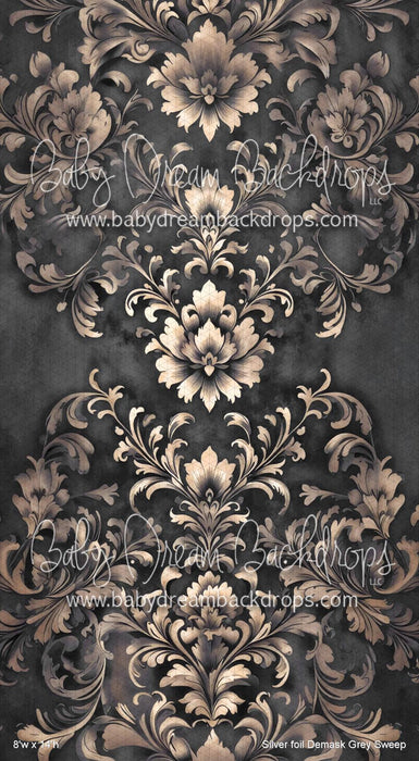 Silver foil Demask Grey Sweep (VR)