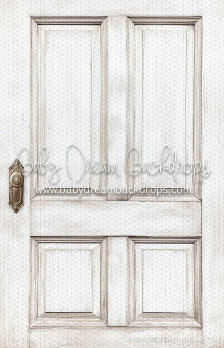 Simple Door Skinny (Left Knob) (CC)