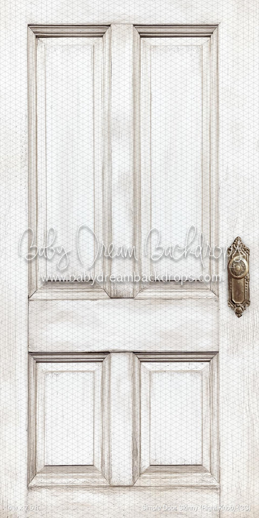 Simple Door Skinny (Right Knob) (CC)