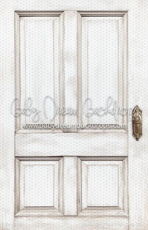 Simple Door Skinny (Right Knob) (CC)