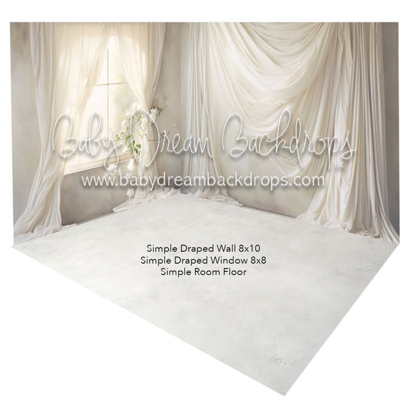 Simple Draped Wall + Simple Draped Window + Simple Room Fabric Floor