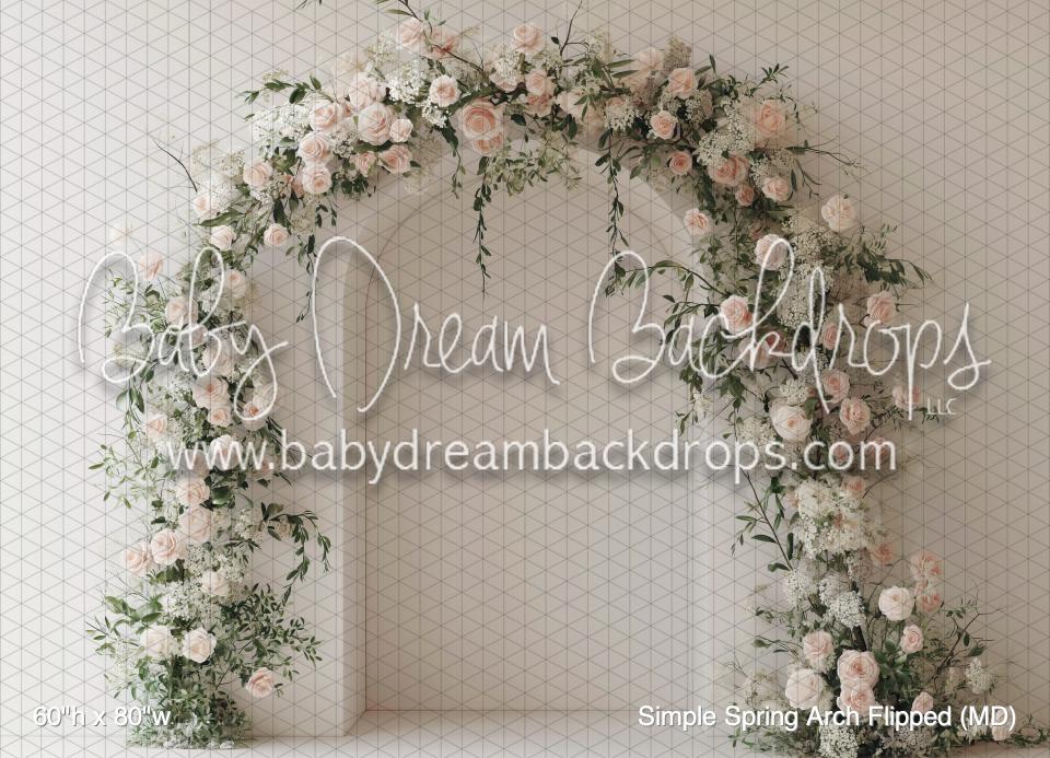 Easy Spring Arch Simple Spring Arch Flipped (MD) — Baby Dream Backdrops
