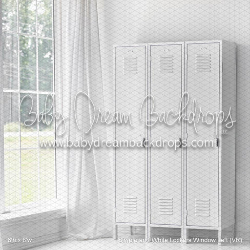 Simple and White Lockers Window Left (VR)