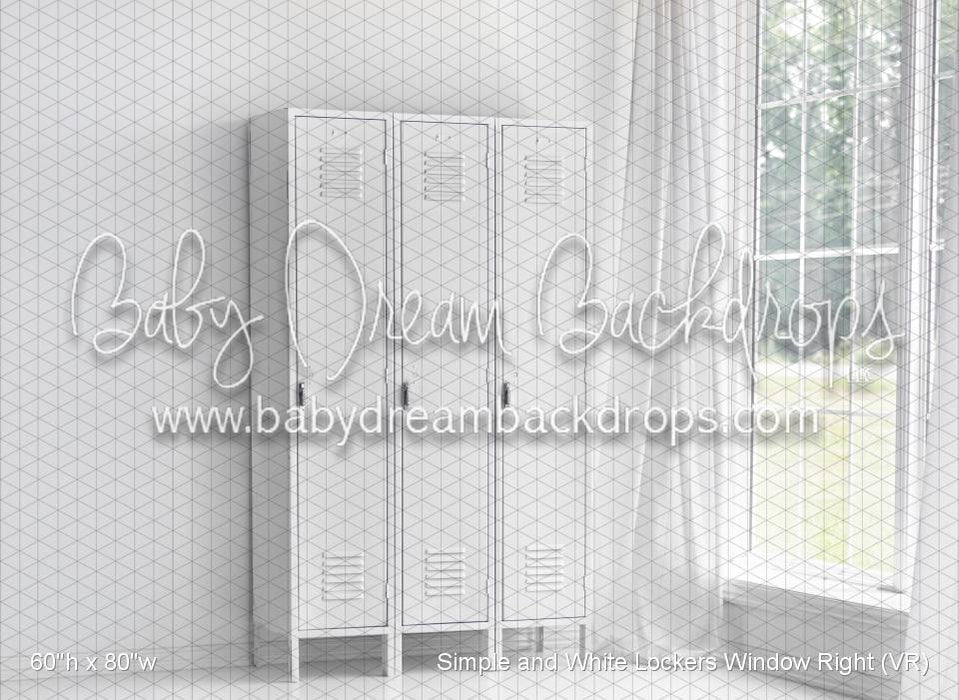 Simple and White Lockers Window Right (VR)