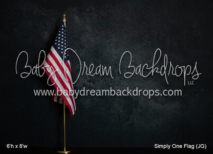 Simply One Flag (JG) — Baby Dream Backdrops