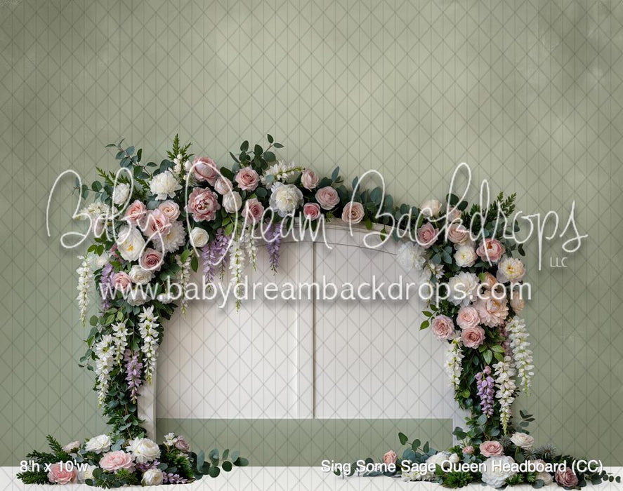 Sing Some Sage Queen Headboard (CC)