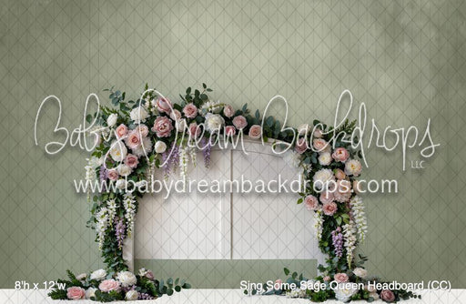 Sing Some Sage Queen Headboard (CC)