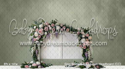 Sing Some Sage Queen Headboard (CC)