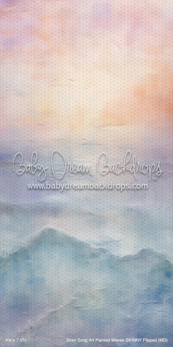 Siren Song Art Painted Waves SKINNY Flipped (MD)
