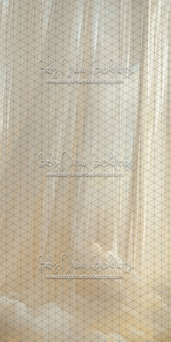 Skinny Cloudy Calm Curtains Left (CC)