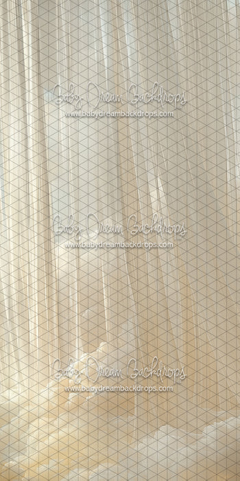 Skinny Cloudy Calm Curtains Right (CC)