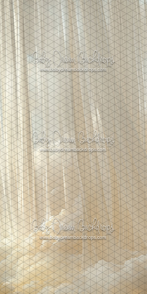 Skinny Cloudy Calm Curtains Right (CC)