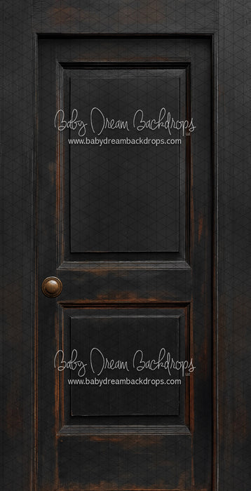 Skinny Door Aged Black (Left Knob) (CC)