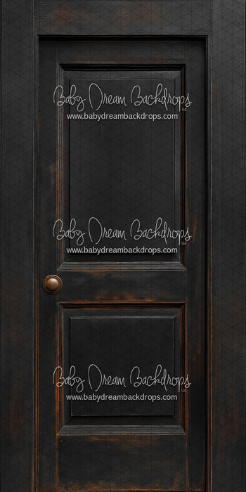 Skinny Door Aged Black (Left Knob) (CC)