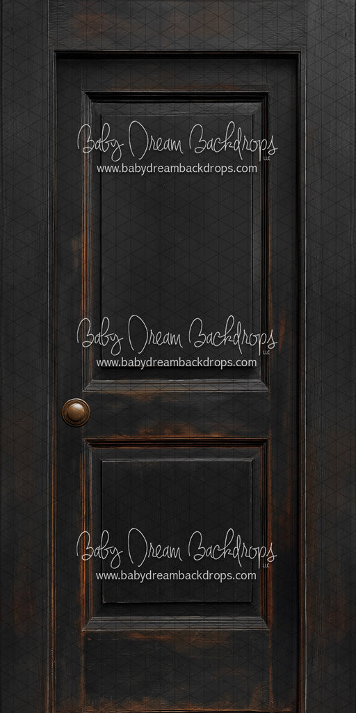 Skinny Door Aged Black (Left Knob) (CC)