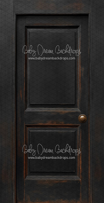 Skinny Door Aged Black (Right Knob) (CC)