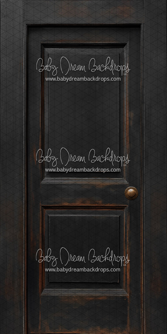 Skinny Door Aged Black (Right Knob) (CC)