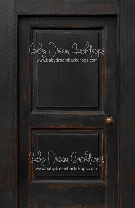 Skinny Door Aged Black (Right Knob) (CC)