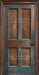 Skinny Door Aged Blue (Right Knob) (CC)