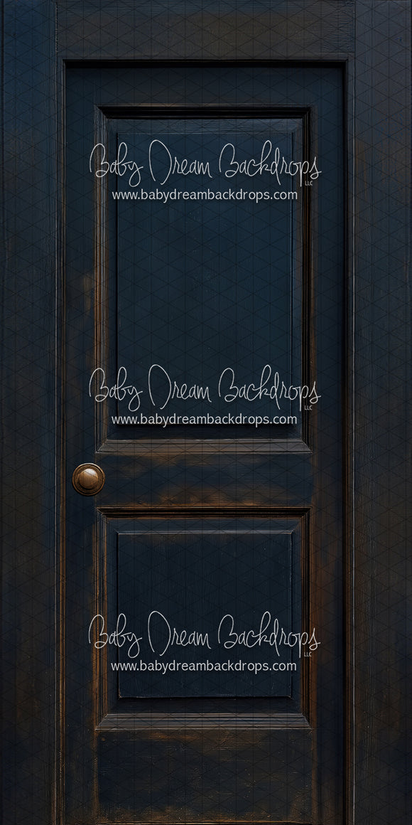 Skinny Door Aged Navy (Left Knob) (CC)
