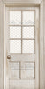 Skinny Door White Washed Window (Left Knob) (CC)