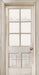 Skinny Door White Washed Window (Right Knob) (CC)