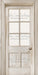 Skinny Door White Washed Window (Right Knob) (CC)