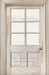 Skinny Door White Washed Window (Right Knob) (CC)
