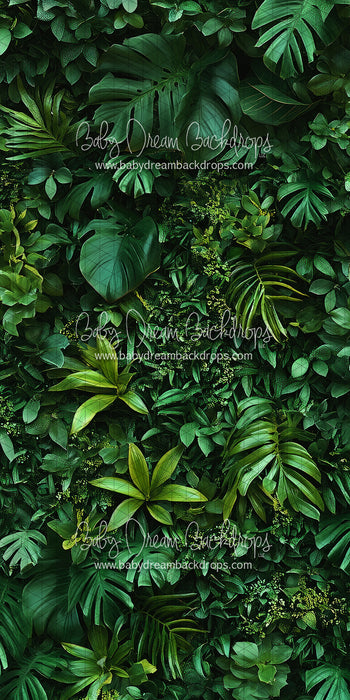 Skinny Jungle Greens Wall Left (CC)