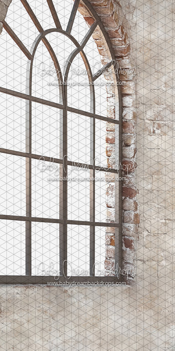 Skinny Shabby Brick Window Left (CC)
