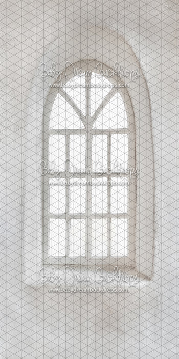 Skinny White Washed Stone Window Left (CC)