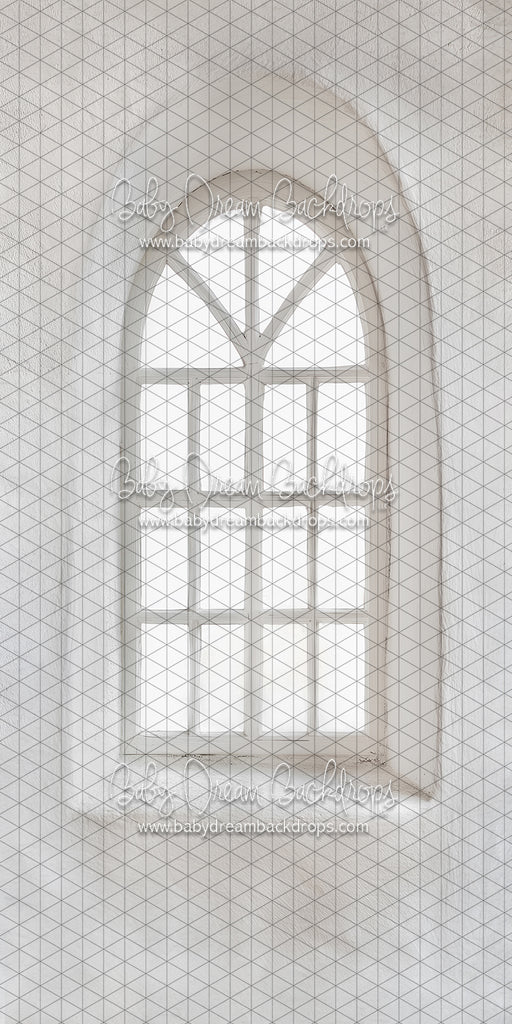 Skinny White Washed Stone Window Left (CC)