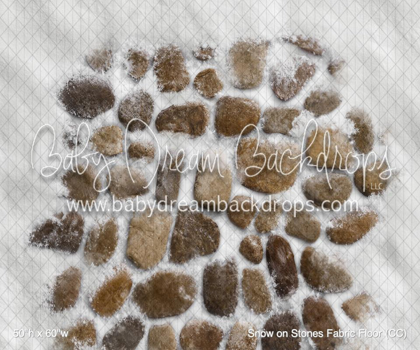 Snow on Stones Fabric Floor (CC)