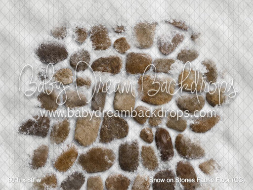 Snow on Stones Fabric Floor (CC)