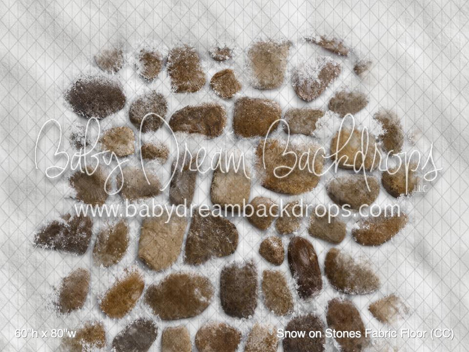 Snow on Stones Fabric Floor (CC)