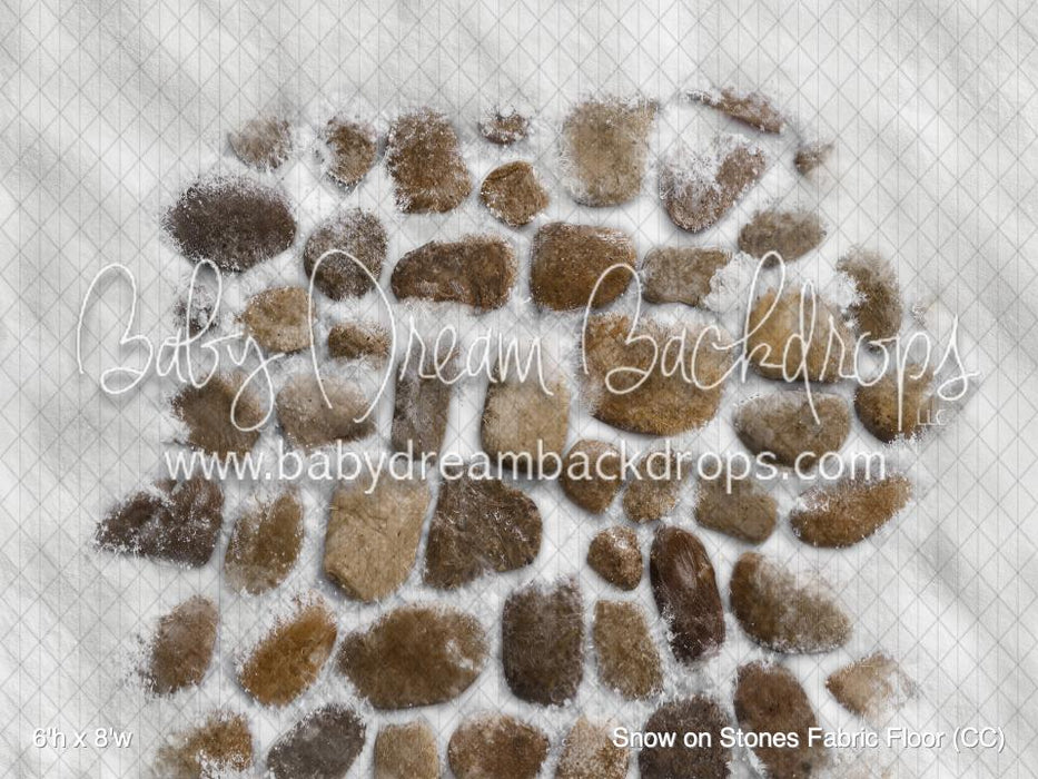 Snow on Stones Fabric Floor (CC)