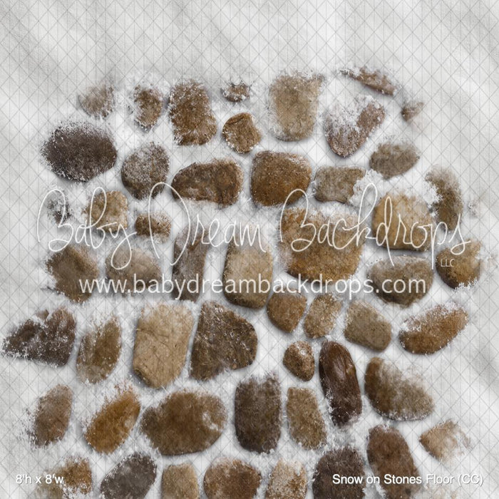 Snow on Stones Fabric Floor (CC)