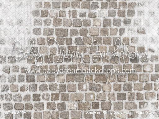 Snow on Stony Gray Fabric Floor (CC)