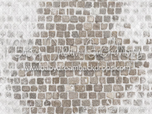 Snow on Stony Gray Fabric Floor (CC)
