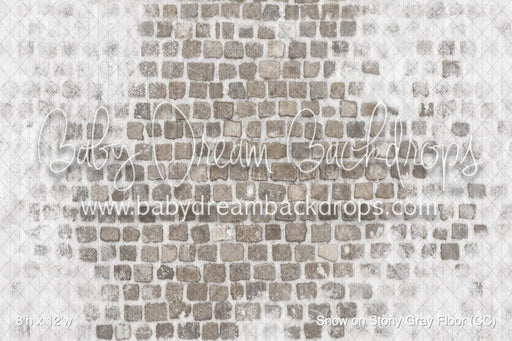 Snow on Stony Gray Fabric Floor (CC)