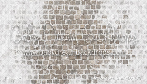 Snow on Stony Gray Fabric Floor (CC)