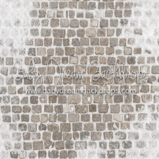 Snow on Stony Gray Fabric Floor (CC)