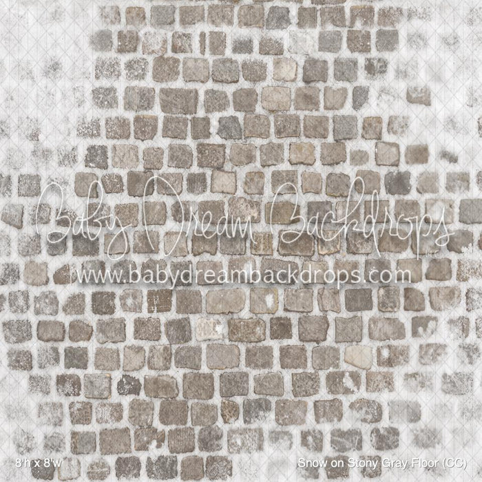 Snow on Stony Gray Fabric Floor (CC)