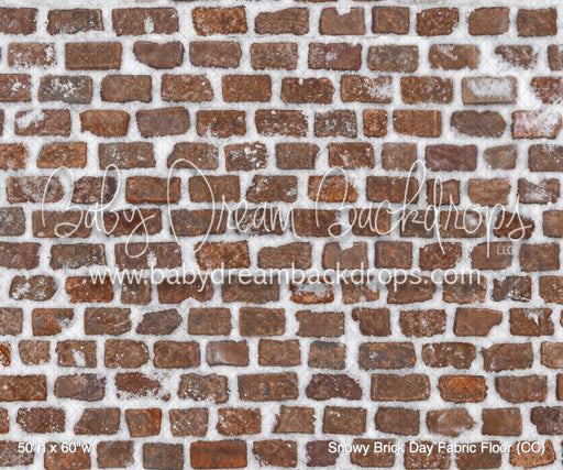 Snowy Brick Day Fabric Floor (CC)
