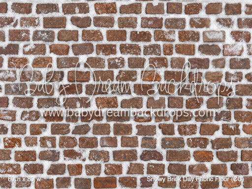 Snowy Brick Day Fabric Floor (CC)