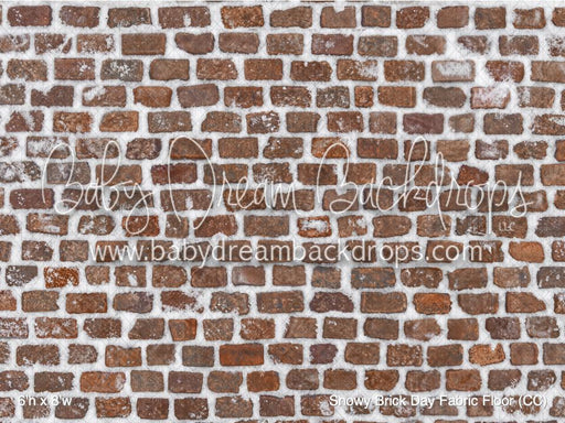 Snowy Brick Day Fabric Floor (CC)